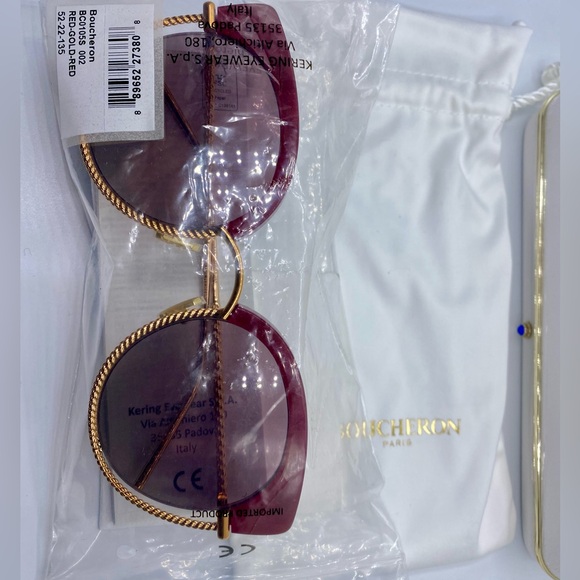 🏆Boucheron BC0105S, 002‼️Size 52-22-135 Made in France 🇫🇷 100% Authentic - Picture 3 of 16